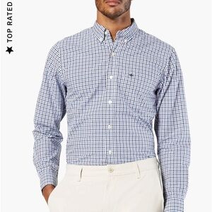 DOCKERS Long Sleeve Small Men Comfort fit Shirt Like New Condition Color: Grey